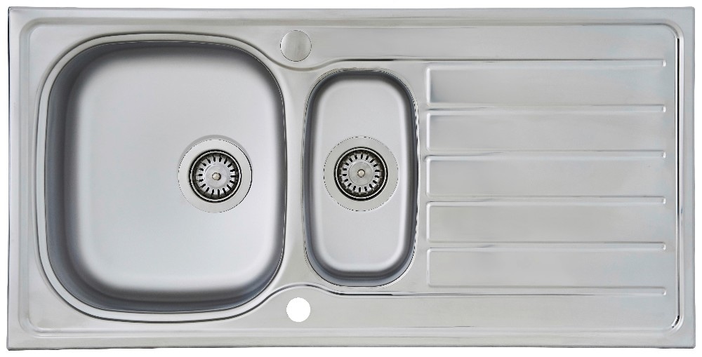 HOME Edelstahl-Küchenspüle ca. 100x55x88 cm Angebot bei Norma