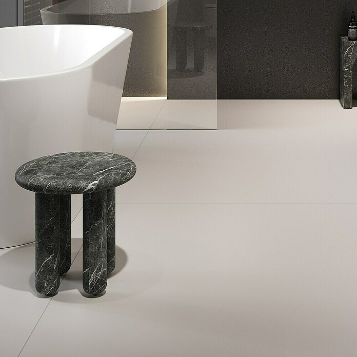 Feinsteinzeug Monolook Seidenglänzend 120 x 60 cm x 8 mm Angebot bei Bauhaus