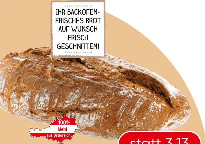SPAR Krustenbrot per kg Angebot bei Eurospar