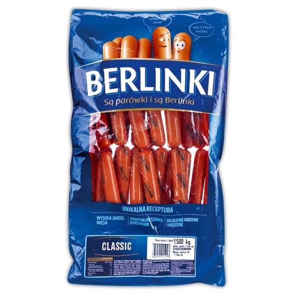 Würstchen Classic XXL 1,5 kg Berlinki Angebot bei Norma