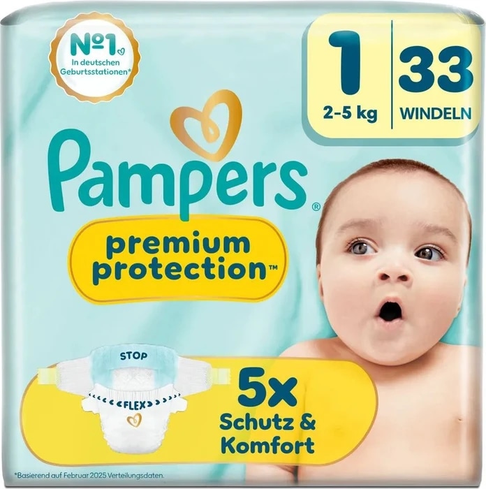 Pampers Premium Protection Windeln Single Pack Größe 1 33 Stück Angebot bei Bipa