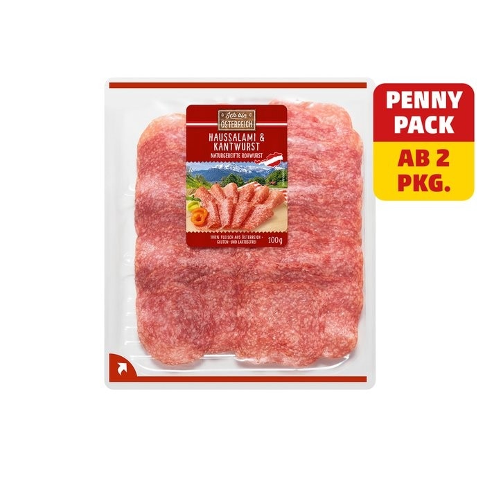 Frische Salami od. Kantwurst 100 g/150 g Angebot bei Penny