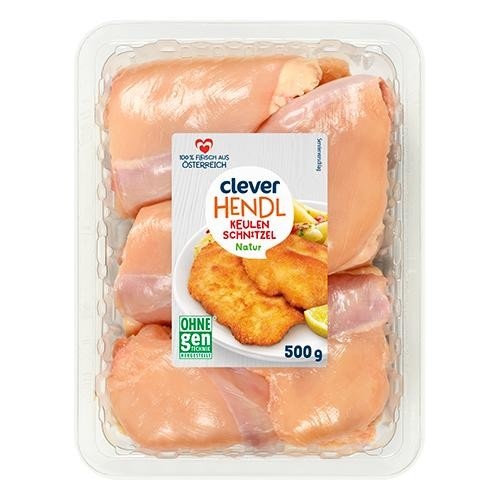 Hendl Keulenschnitzel aus Österreich 500-g-Packung Angebot bei Interspar