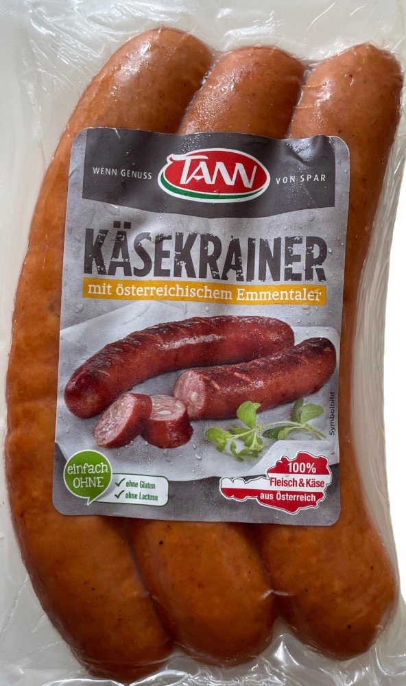 Käsekrainer, Puten-Käsekrainer oder Bratwurst 360 g TANN Angebot bei Spar