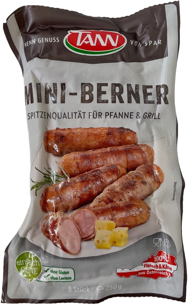 TANN Rostbratwürstel oder Mini Berner 360 g/250 g Angebot bei Spar