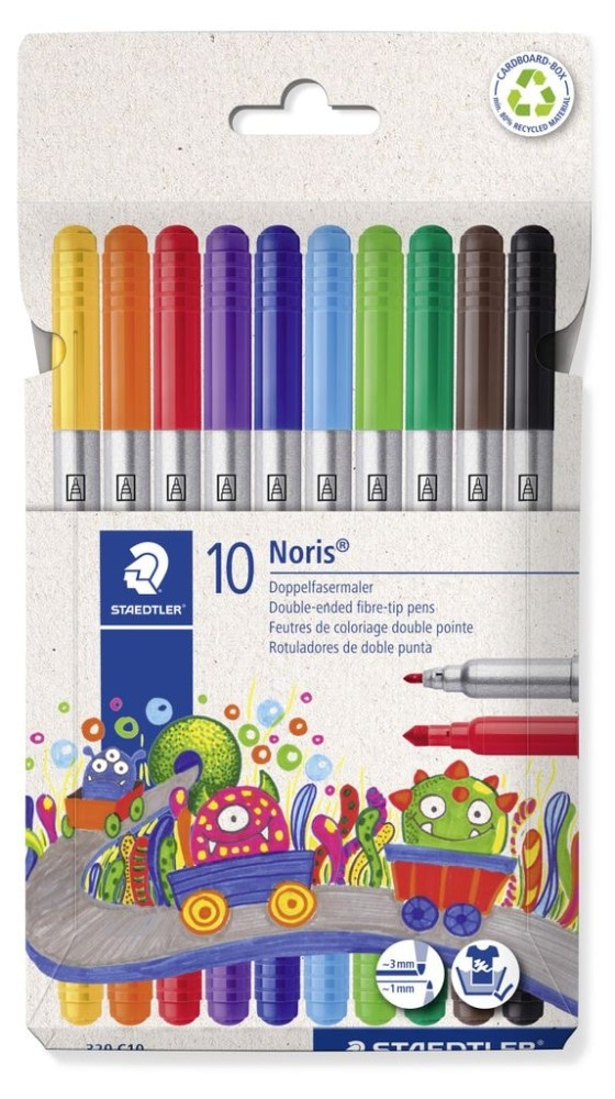 Noris Doppelfasermaler 10er Etui Angebot bei Müller