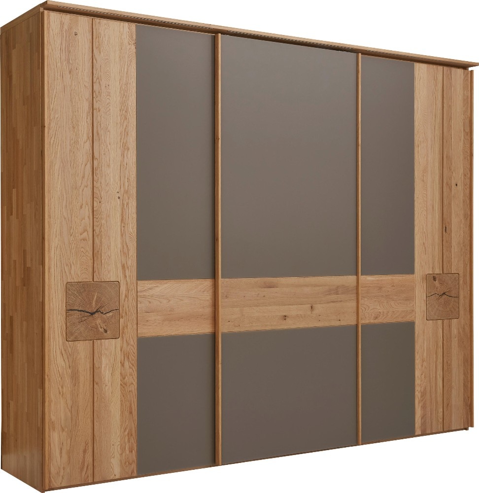 Schwebetürenschrank Wildeiche massiv ca. 302 cm Valnatura Angebot bei XXXLutz