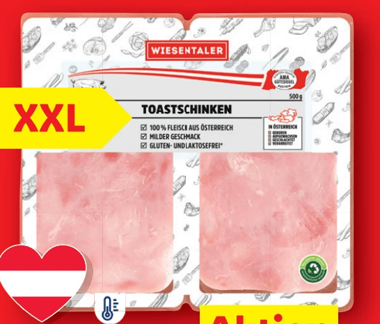 WIESENTALER Toastschinken 500 g Angebot bei Lidl