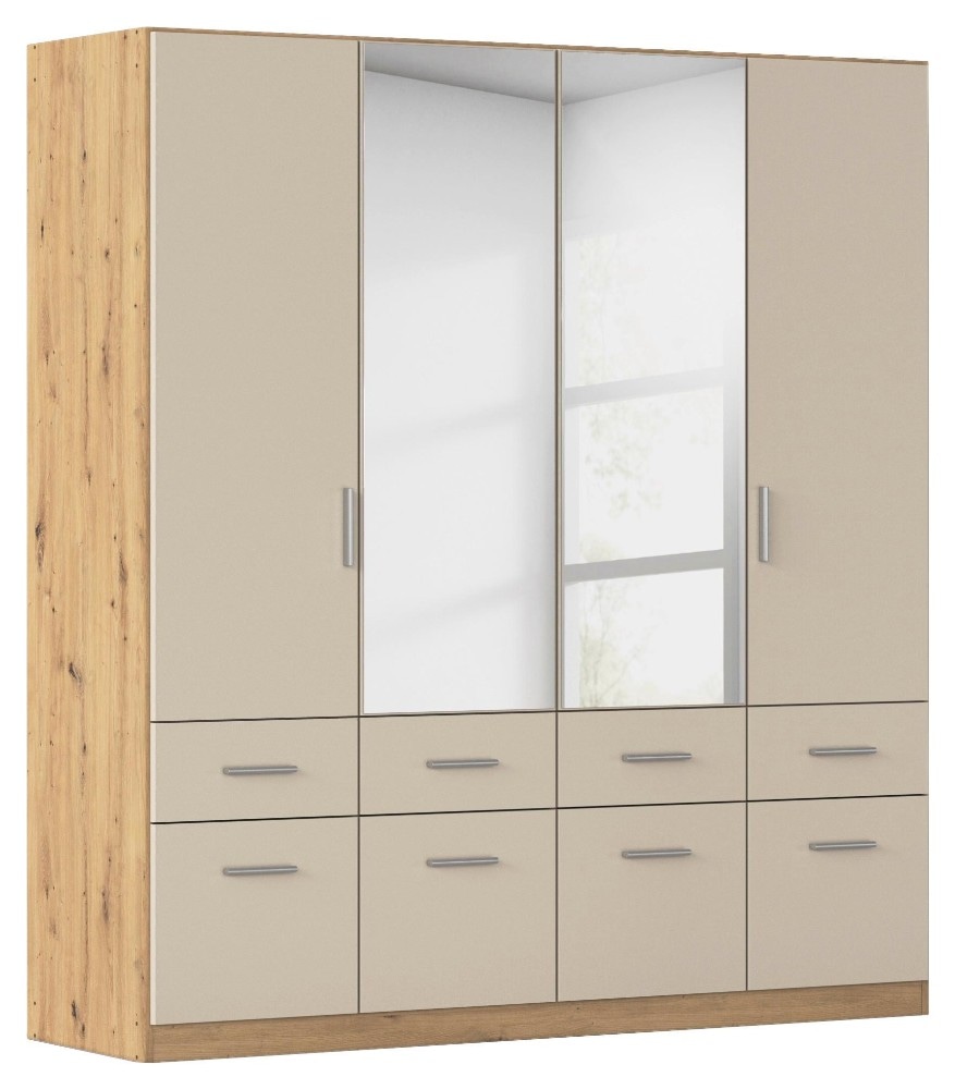 Kombischrank 4 Türen, 3 Laden, 2 Spiegel, B: ca. 181 cm Angebot bei Möbelix