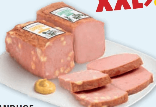 Landhof Leberkäse Classic, Käse-Leberkäse od. Pikant Leberkäse ca. 1,5 kg Angebot bei Penny
