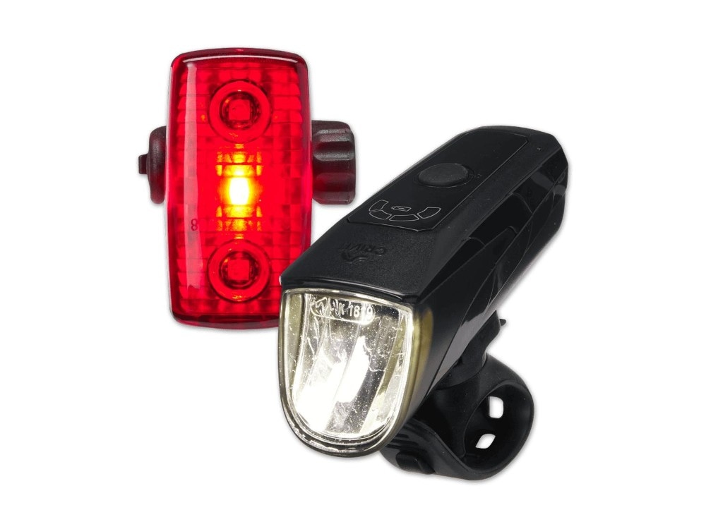 Akku-LED-Fahrradleuchten-Set CRIVIT Angebot bei Lidl
