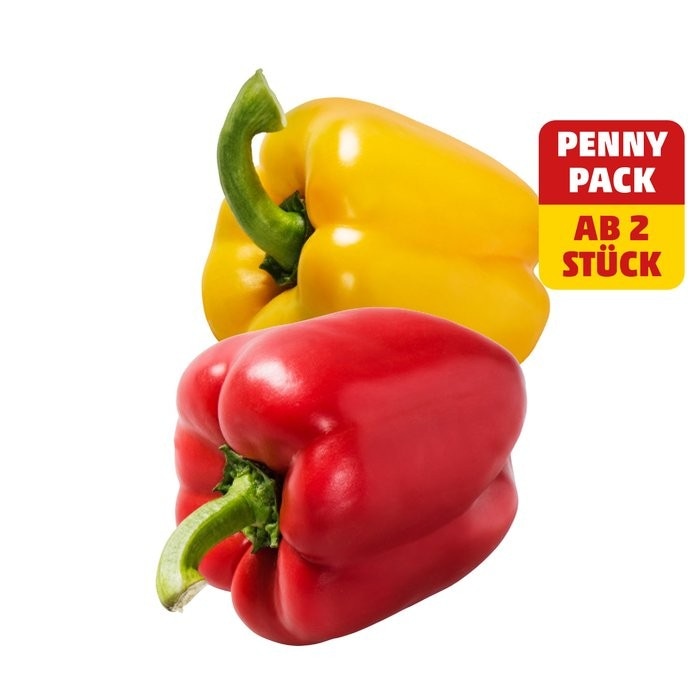 Paprika rot od. gelb Kl. I pro Stück Angebot bei Penny