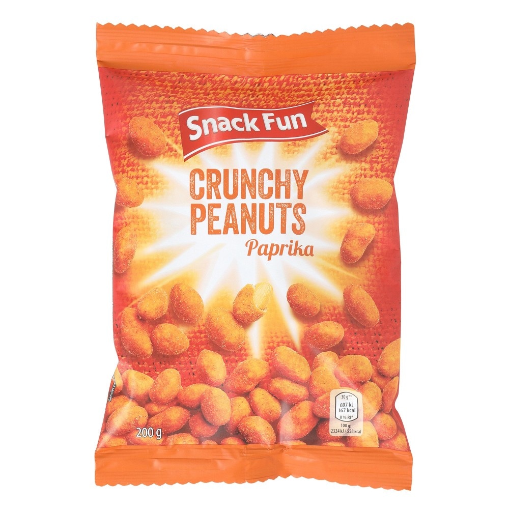 Snack Fun Crunchy Peanuts Paprika 200 g Angebot bei Hofer