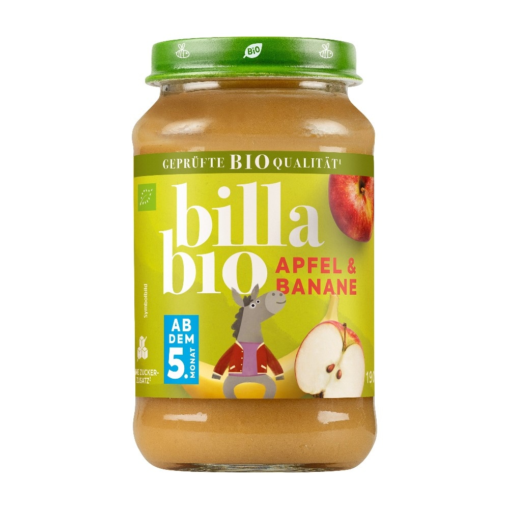 billa bio Fruchtgläschen 190 g Angebot bei Bipa
