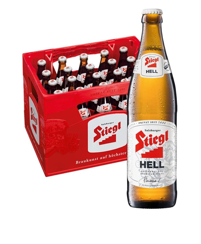 Stiegl Goldbräu od. Hell 1 Kiste = 20 Flaschen (0,5 l) Angebot bei Billa