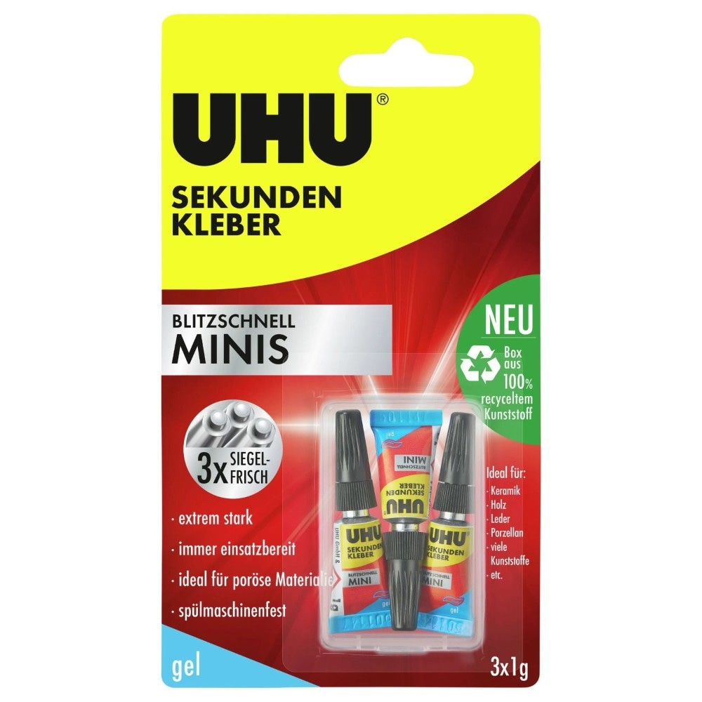 Sekundenkleber 3x1g UHU Angebot bei Müller