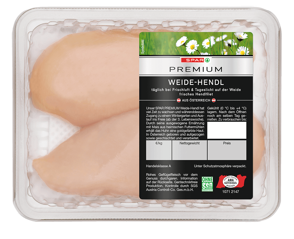 SPAR Feinstes Geflügel Hendl-Innenfilet 300 g Angebot bei Spar