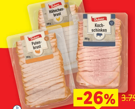 Dulano Kochschinken 200 g Angebot bei Lidl