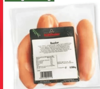 Knacker 6 Stück, 900 g Packung Angebot bei Maximarkt
