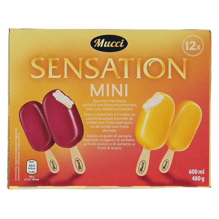 Mini Stieleis Frucht Sensation Mini 600 ml Mucci Angebot bei Hofer