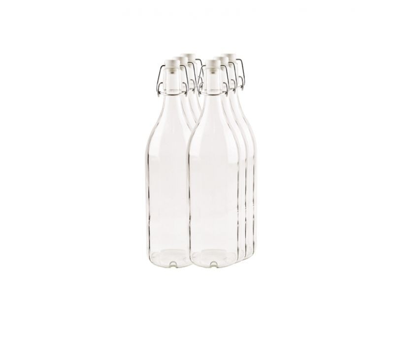 Glasflasche 12-Kant 1 Liter SIMPEX BASIC Angebot bei Maximarkt