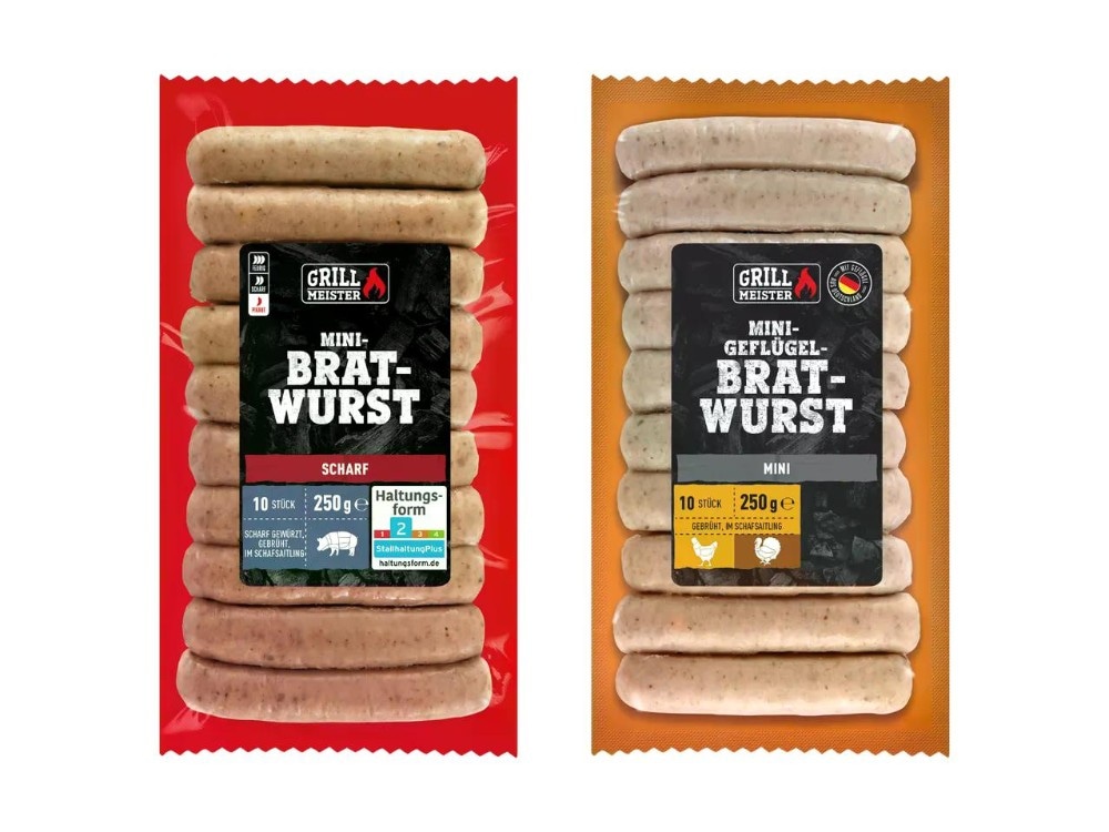 Grillmeister Mini-Bratwurst 250 g Angebot bei Lidl