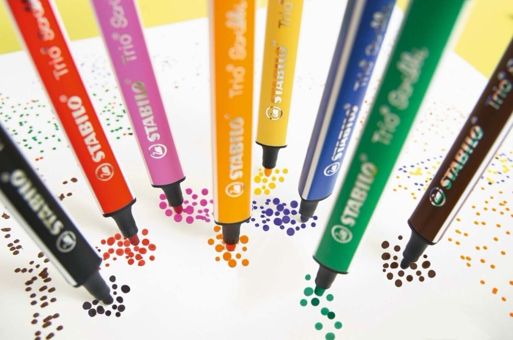 STABILO TRIO SCRIBBI 8 Dreikant-Filzstifte Angebot bei Müller