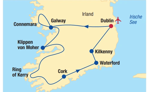 IRLAND Die grüne Insel 7 Nächte Angebot bei Billa Reisen