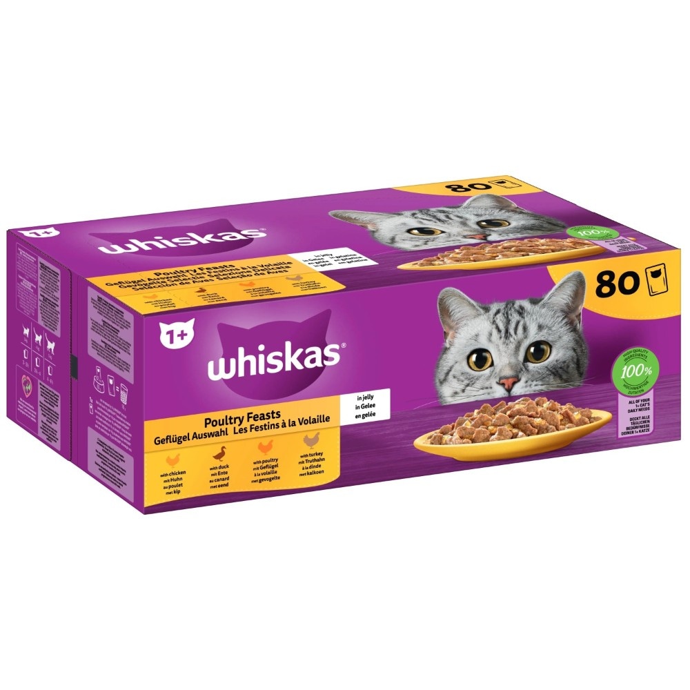 Whiskas Katzennahrung 80 x 85 g Angebot bei Interspar
