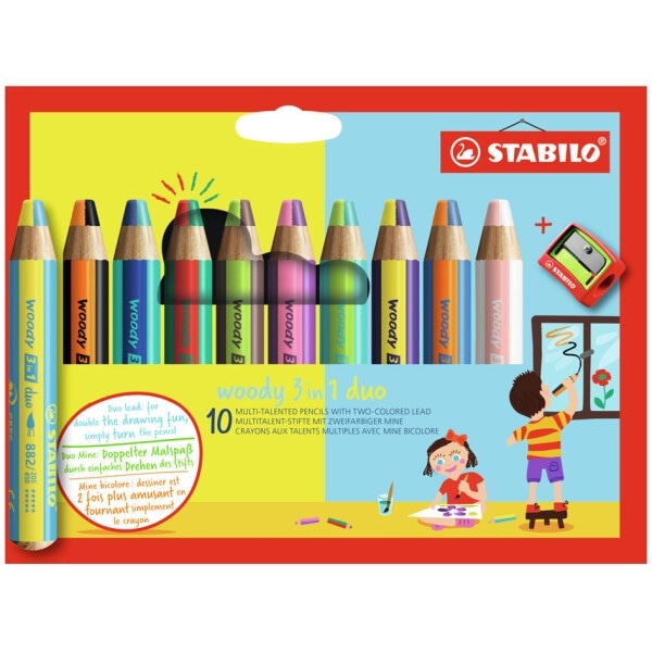 STABILO WOODY 3 IN 1 10 Multitalentstifte Angebot bei Müller