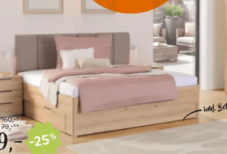 Bett ca. 180x200 cm Angebot bei XXXLutz