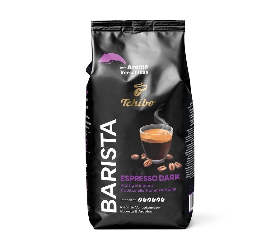 Tchibo Barista Caffè Crema, Espresso oder Espresso Dark 1 kg Angebot bei Maximarkt