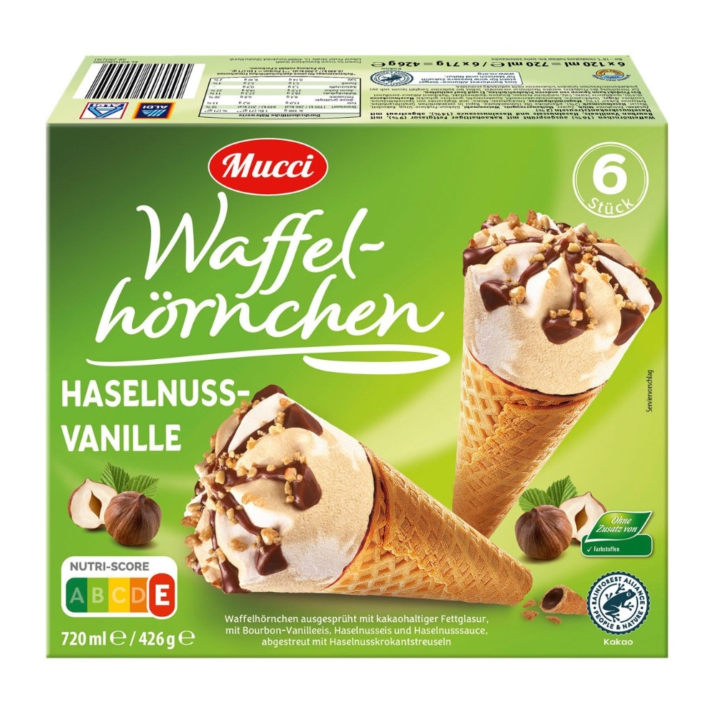 Mucci Waffelhörnchen 720 ml Angebot bei Hofer