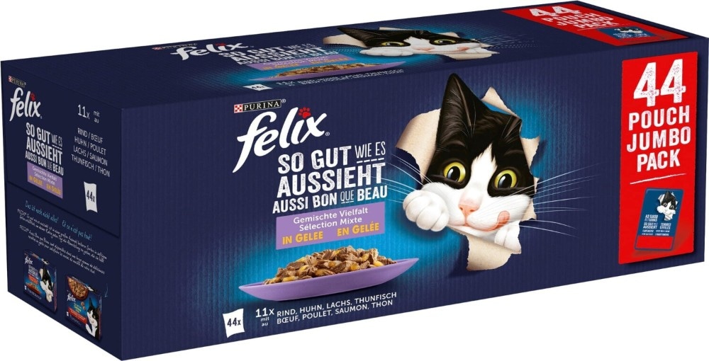 Felix Premium Katzennassnahrung 44x 85 g Friskies Angebot bei Lidl