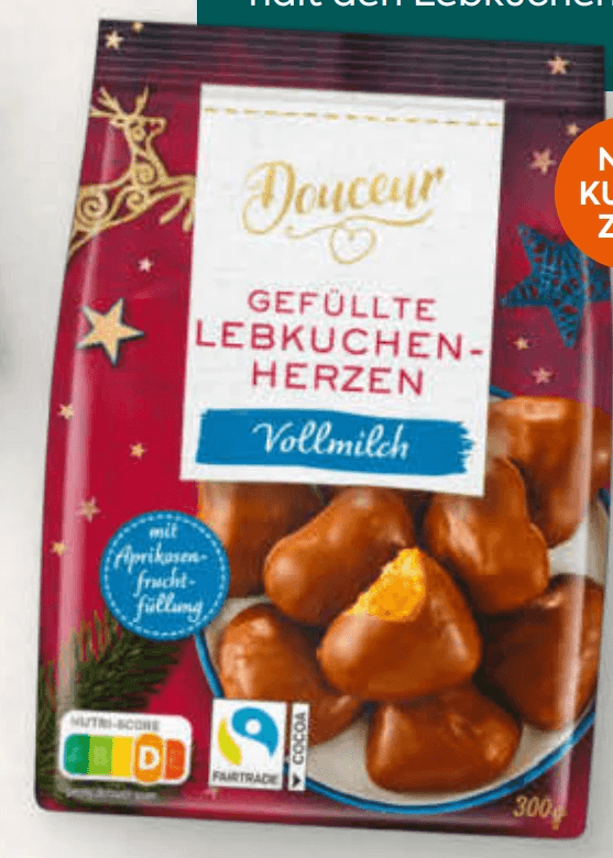 Lebkuchenherzen gefüllt 300 g Angebot bei Billa Plus