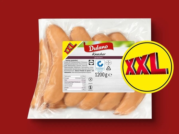 Dulano Knacker 1,2 kg Angebot bei Lidl