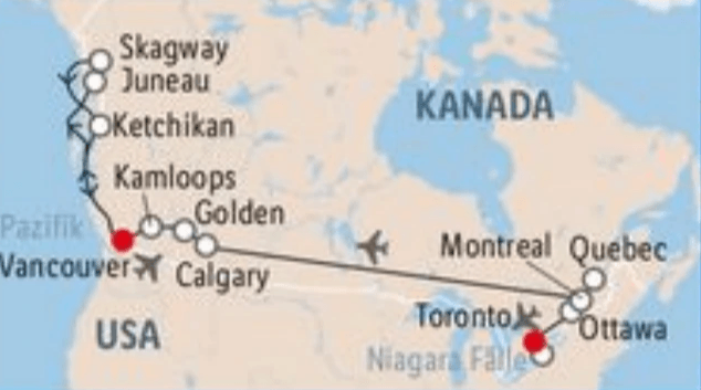 Kanada & Alaska Rundreise & Kreuzfahrt – MS Koningsdam 18 Tage Angebot bei Lidl Reisen
