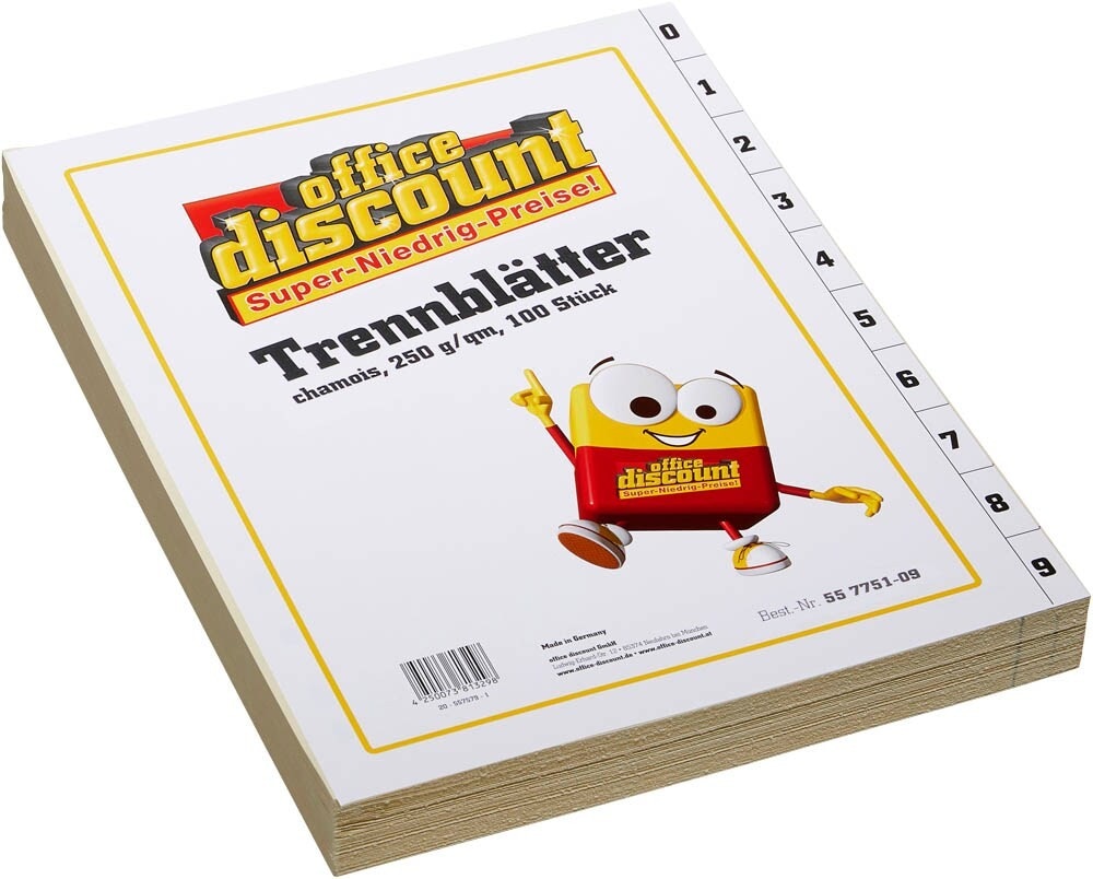 Trennblätter 100 Stück Angebot bei Müller