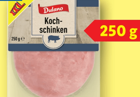 Dulano Kochhinterschinken 250 g Angebot bei Lidl