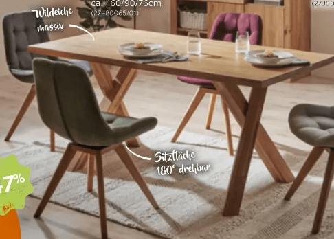 Esstisch ca. 160/90/76 cm Angebot bei XXXLutz