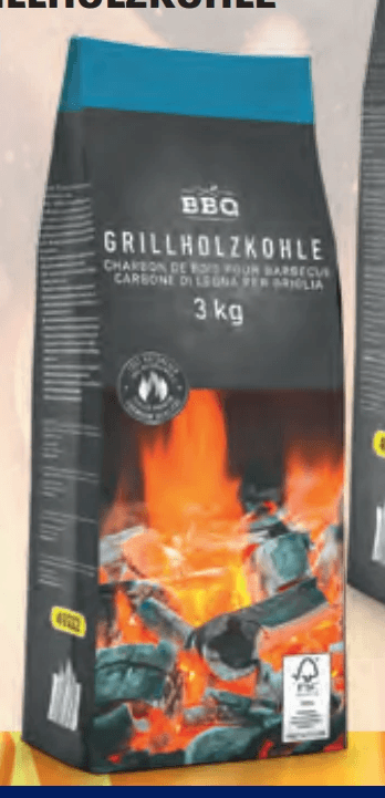 Holzkohlebriketts / Grillholzkohle 3 kg Angebot bei Hofer