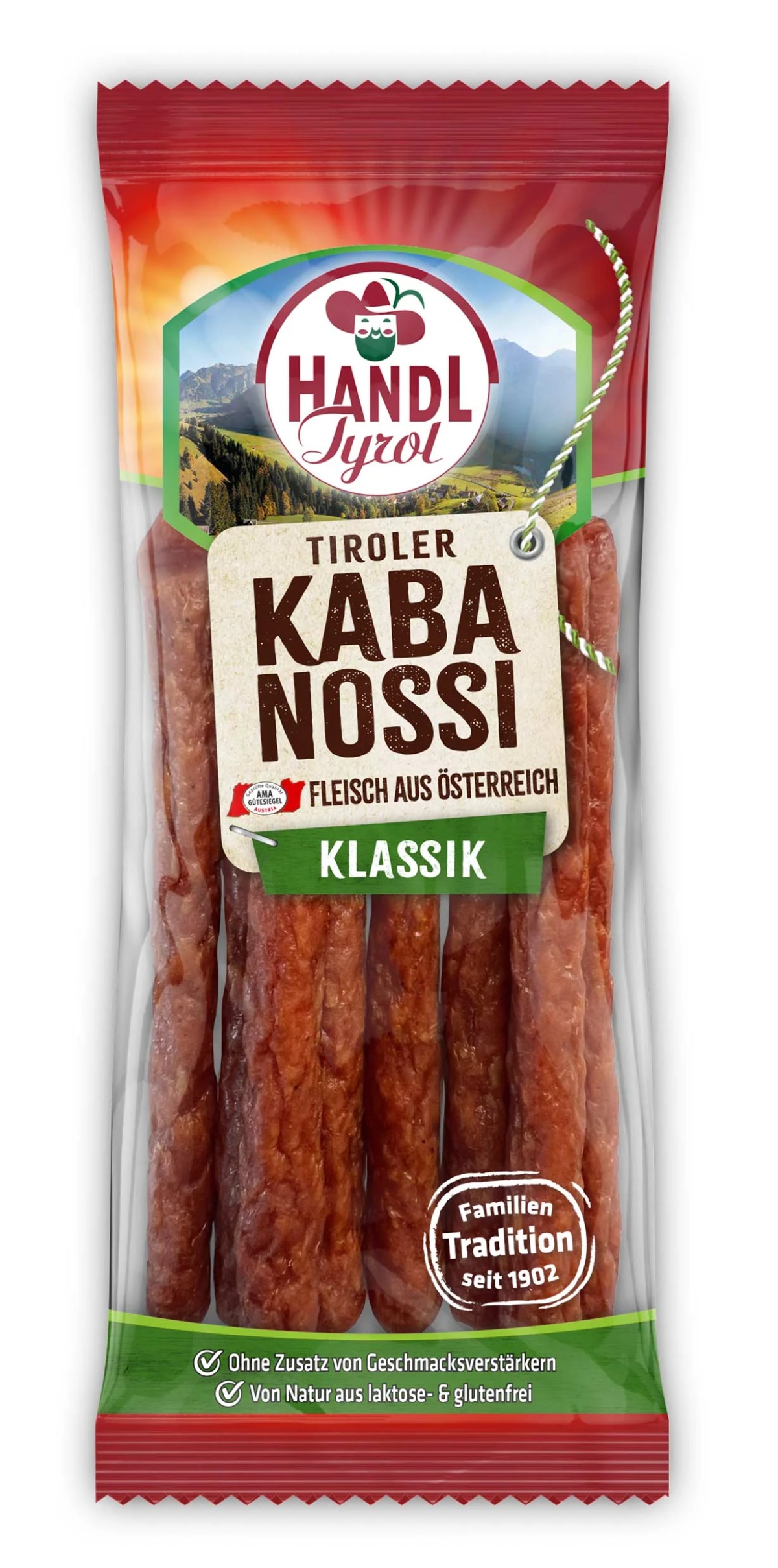 Handl Tyrol Kabanossi Klassik od. Knabber-Sticks 80 g Angebot bei Penny