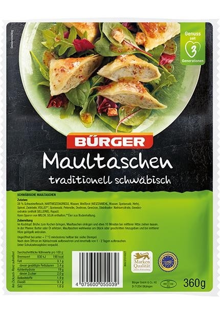Bürger Maultaschen 360 g Angebot bei Lidl