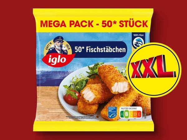 XXL Fischstäbchen 1,5 kg Iglo Angebot bei Hofer