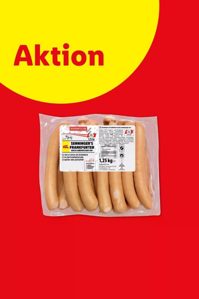 Wiesentaler Frankfurter nach Landmetzger Art 1,25 kg Angebot bei Lidl