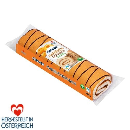 Marillen- oder Cappuccino-Roulade 400 g clever Angebot bei Billa