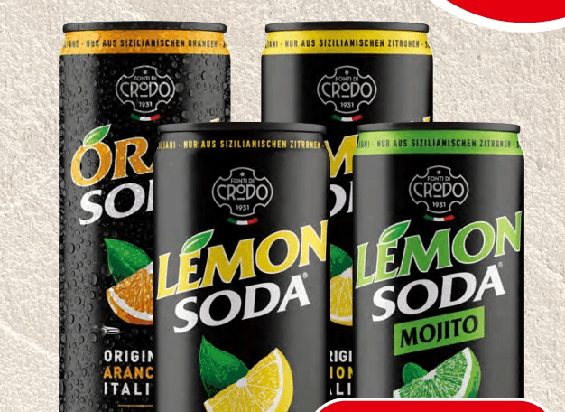 Lemon Soda, Orange Soda, Lemon Soda Zero oder Mojito Soda 0,33 Liter Angebot bei Spar