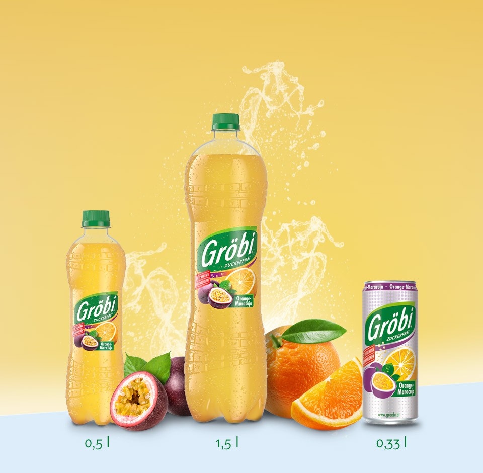 Gröbi Pink Grapefruit od. Orange-Maracuja 0,5 l Angebot bei Penny