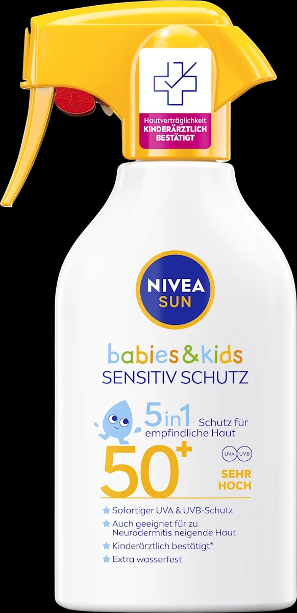 Nivea Sun Sonnenspray babies & kids sensitiv Schutz LSF 50+ 250 ml Angebot bei Dm