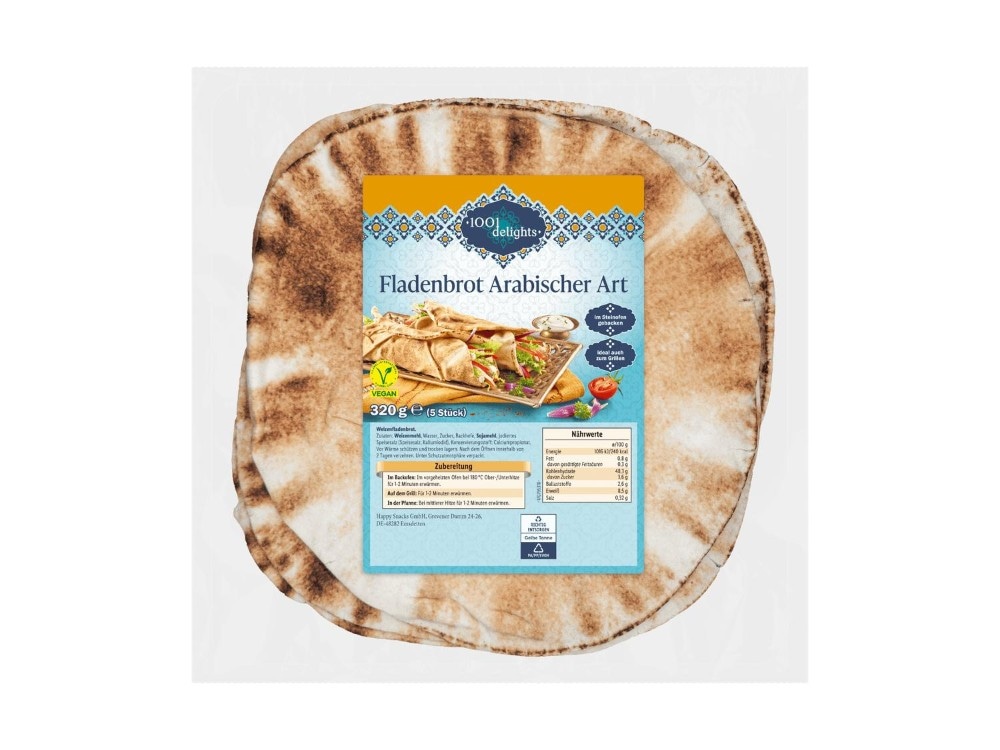 1001 DELIGHTS Fladenbrot Arabischer Art 320 g Angebot bei Lidl